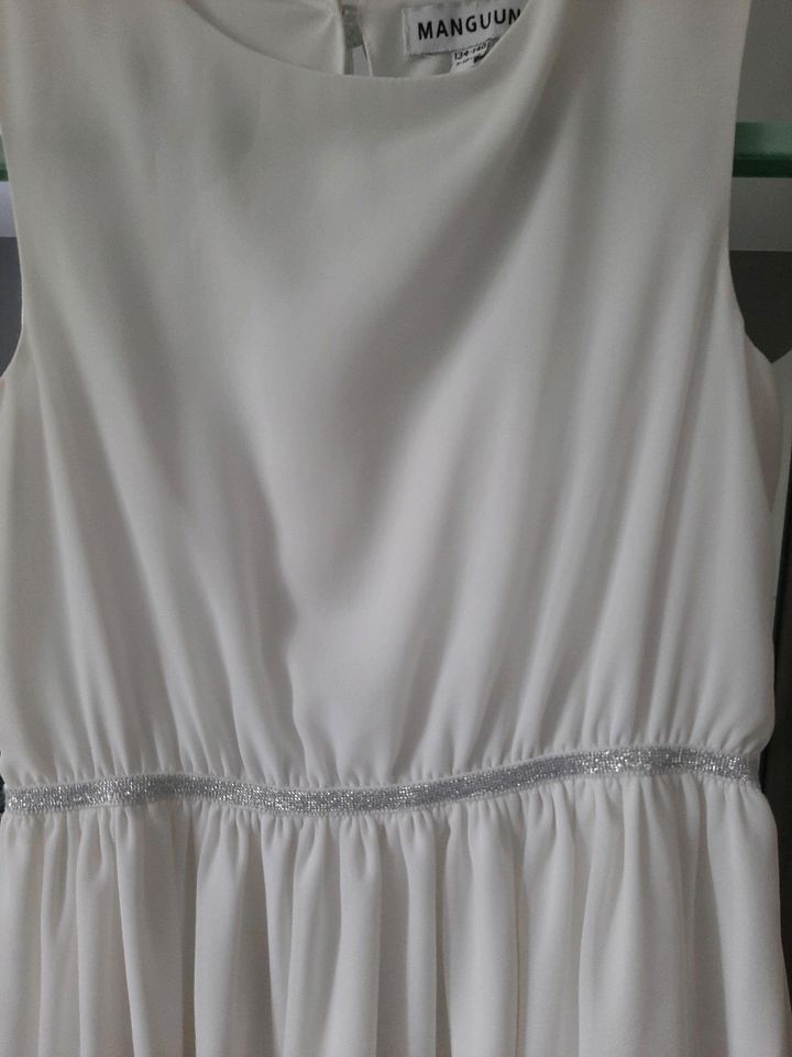 Mädchen Festkleid Weiß mit Bolere von Manguun Größe 140 in Göttingen