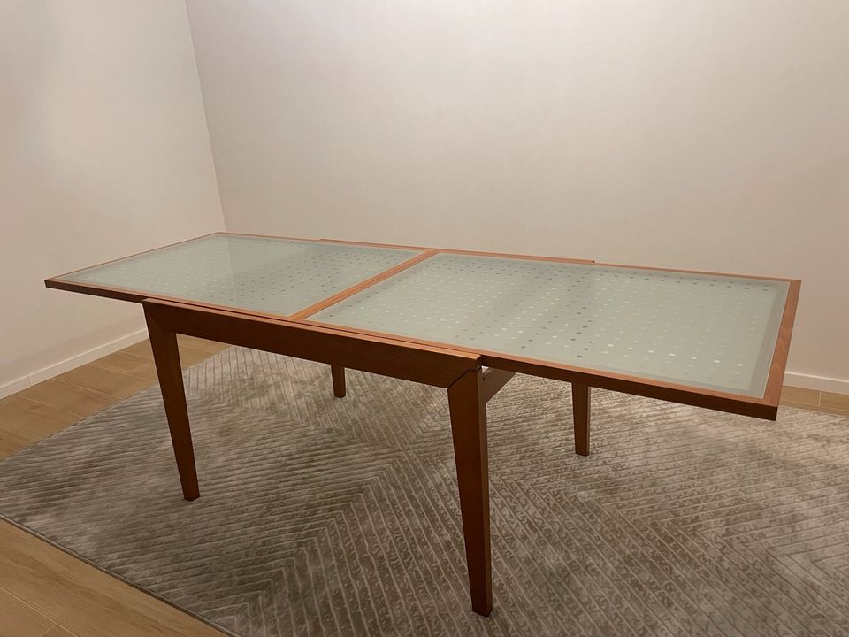 Calligaris Esstisch, Glasplatte - ausziehbar 120 / 240 x 90 cm in München