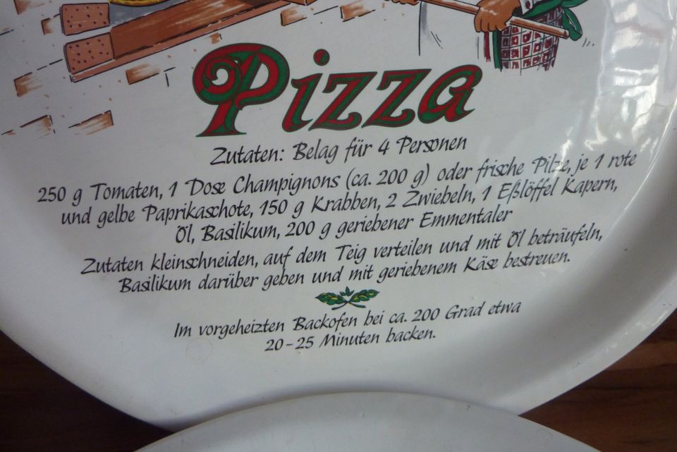 4 Pizza Teller 31cm alte Teller aus Ton in Solingen