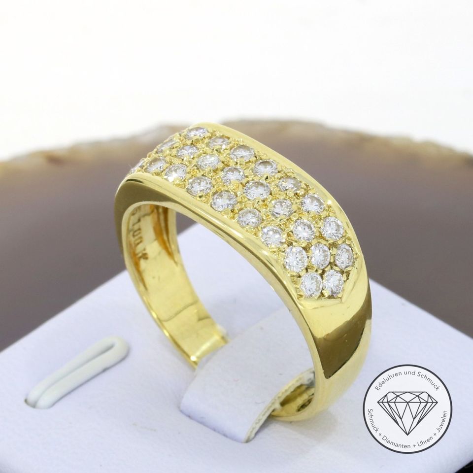 M*198178 Wert 3.600,- 1,00 Ct Brillant Ring 585 / 14 Kt Gold XXYY in Essen