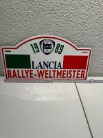 Lancia Rallye-Weltmeister Blechschild 1989 und 1990 Baden-Württemberg - Gemmingen Vorschau