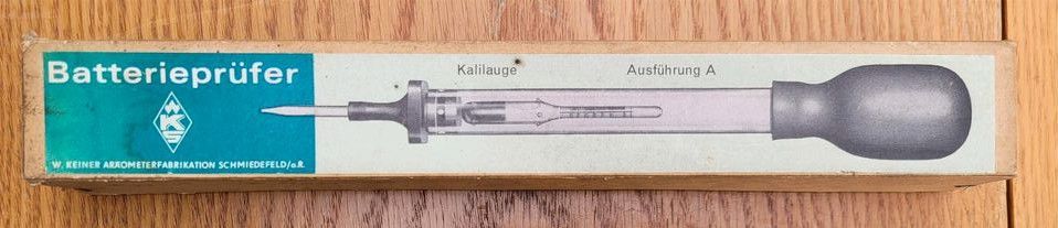 DDR Batterie - Prüfer OVP Oldtimer Säureheber in Zwickau