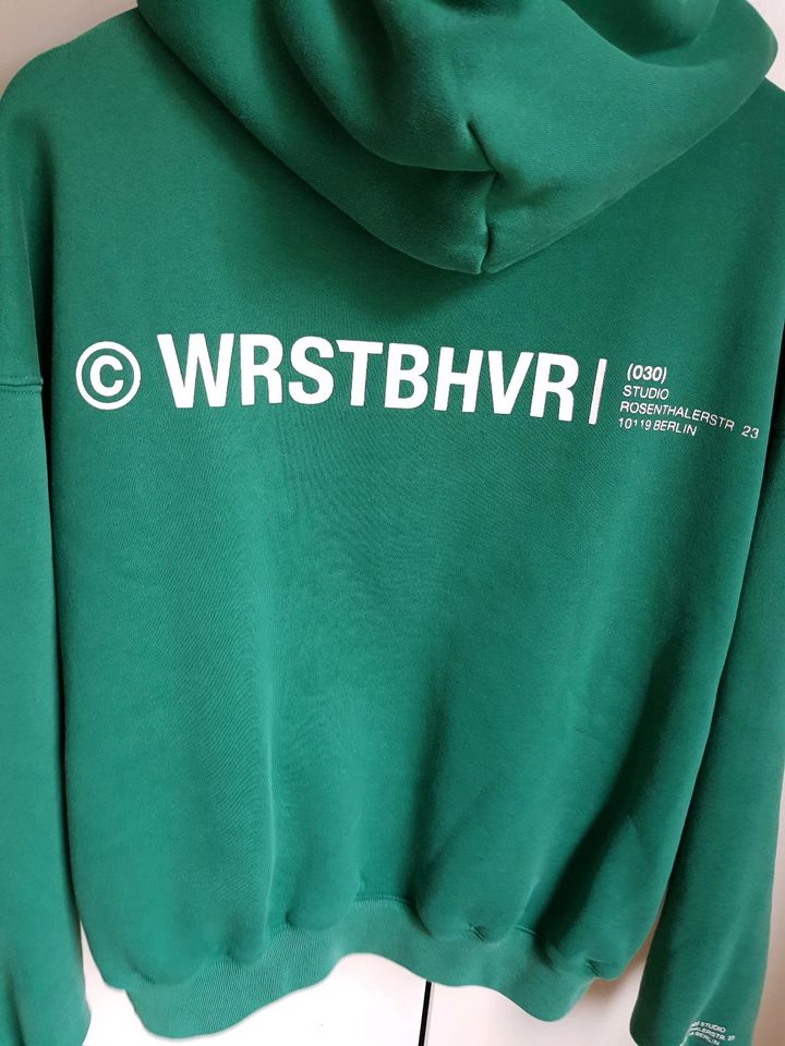 Wrstbhvr Hoodie grün Sweater Pulli Kapuzenpullover in Nürnberg (Mittelfr)