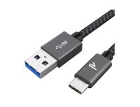 USB-C Schnelllade Kabel USB 3.1 1m hochwertig Nylon Mantel QC 3.0 Bayern - Plattling Vorschau