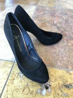 w.NEU Pumps Schwarz Atmosphere 39 Samt High Heels Schuhe 11cm Sachsen-Anhalt - Salzwedel Vorschau