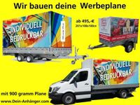 Wir bauen deinen Werbeanhänger Werbeplane Pritschenwagen LKW Nordrhein-Westfalen - Leopoldshöhe Vorschau