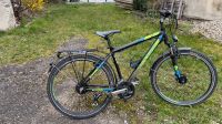 Fahrrad 26“, 24 Gang Kette, schwarz/blau Baden-Württemberg - Weinstadt Vorschau