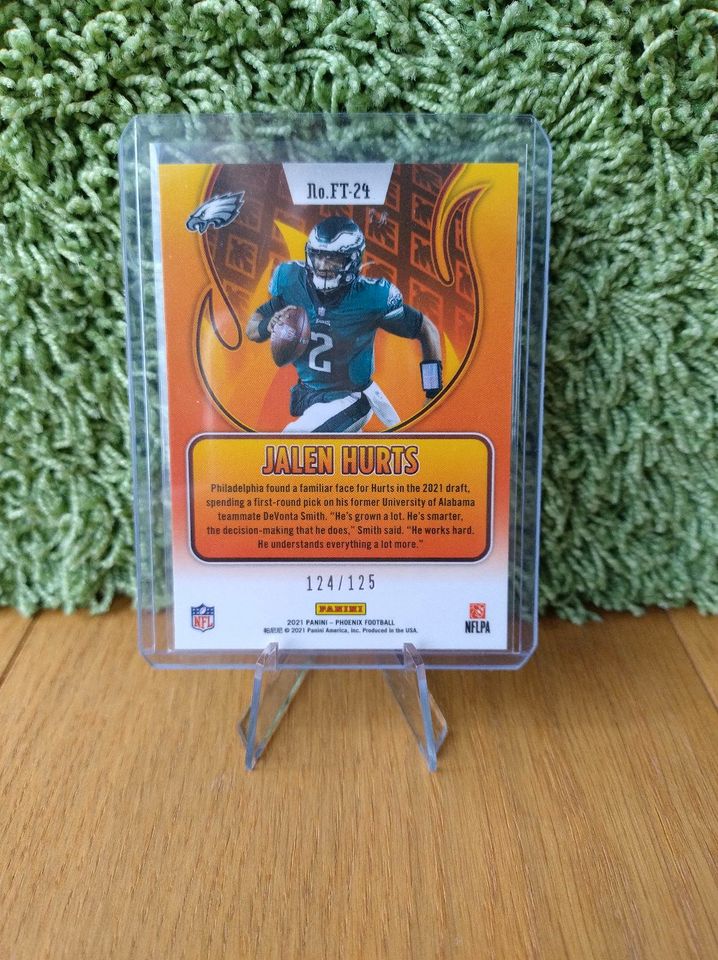 Jalen Hurts Panini Phoenix Flame Throwers /125 Philadelphia Eagle in Winterhausen