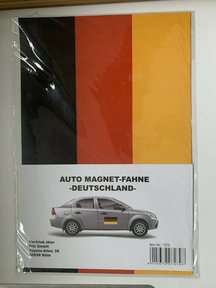 Deutschlandfahne 30x20 Autofahne Magnetschild Flagge NEU in Mönchengladbach