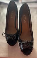 Schwarze Plateau High Heels mit Schleife Baden-Württemberg - Bad Mergentheim Vorschau