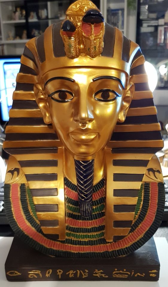 Uhr TUTANCHAMUN Isis Anubis Statue Figur Skulptur Tut Anch Amun in Köln