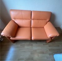 Erpo Ledersofa Orange Hamburg-Nord - Hamburg Barmbek Vorschau