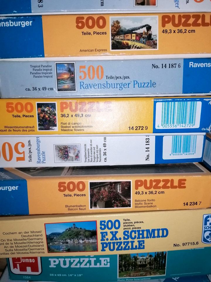Verschiedene Puzzle 300-1500 Teile in Oberkirch