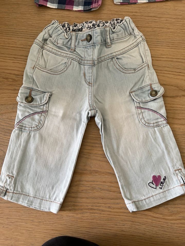 PAKET 4 kurze Hose Shorts Baby 86 92 h&m s.Oliver s. Oliver Jeans in Gau-Bischofsheim