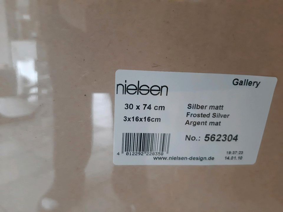 Neu** Nielsen 3er Passepartout Bilderrahmen in Silber matt in Witten