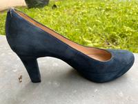Wildleder-Pumps, blau, Plateau Hannover - Mitte Vorschau