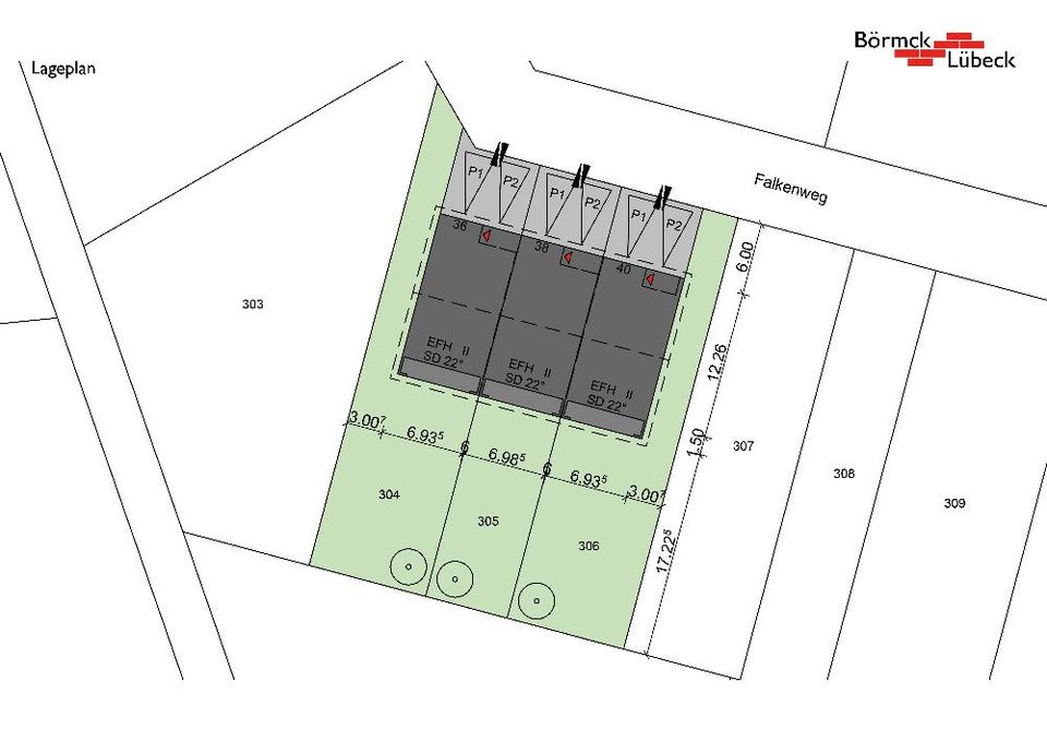 Neubau eines Reihenhauses mit markanten Innenwerten in Rödinghausen