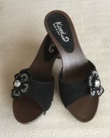 Elegante Lederpantoletten / -Sandalen in schwarz, Gr. 37 - NEU Bayern - Schöllkrippen Vorschau