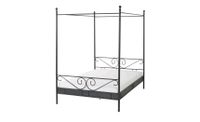 Himmelbett Bett schwarz inkl. Lattenrost 140x200 Nordrhein-Westfalen - Recklinghausen Vorschau