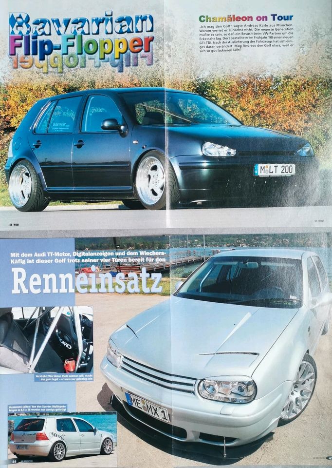 VW Golf 4 IV Reklame Berichte GTI R32 1,9 TDI 1,8T 2,3 V5 Tuning in Hanau