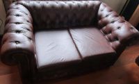 Chesterfield Echtleder Sofa 2 Sitzer Dunkelbraun Industrie-Design Hessen - Kassel Vorschau