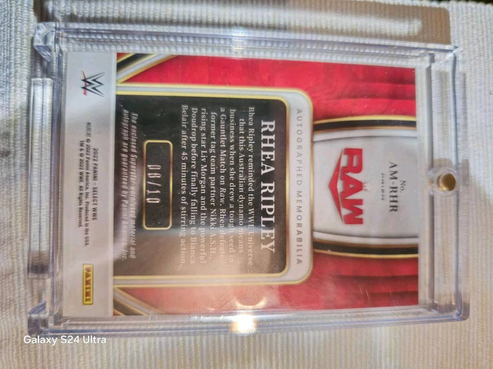 Wwe Panini Select 2022 Rhea Ripley Auto Patch Gold /10 in Gimbsheim