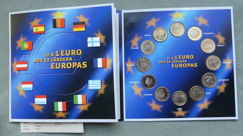 12 X 1 EURO aus 12 Ländern Europas, 1999-2002 in Berlin