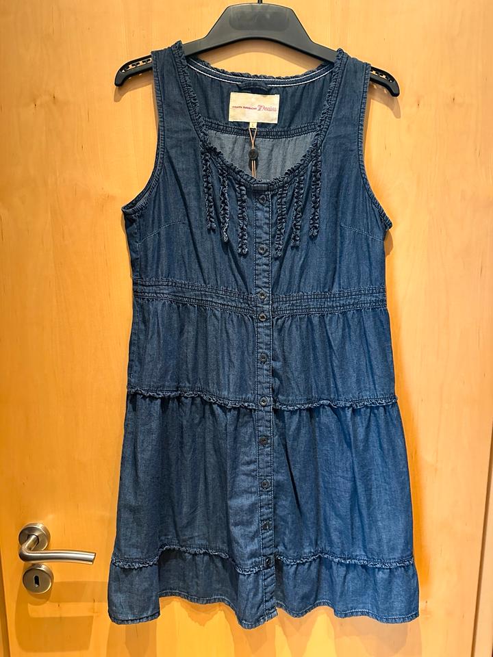 Tom Tailor Denim Kleid Jeanskleid Rüschen L NEU mit Etikett in Minden