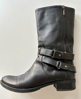 *** GEOX Damen Stiefel - Gr. 40 - aus schwarzem Leder *** Nordrhein-Westfalen - Hagen Vorschau