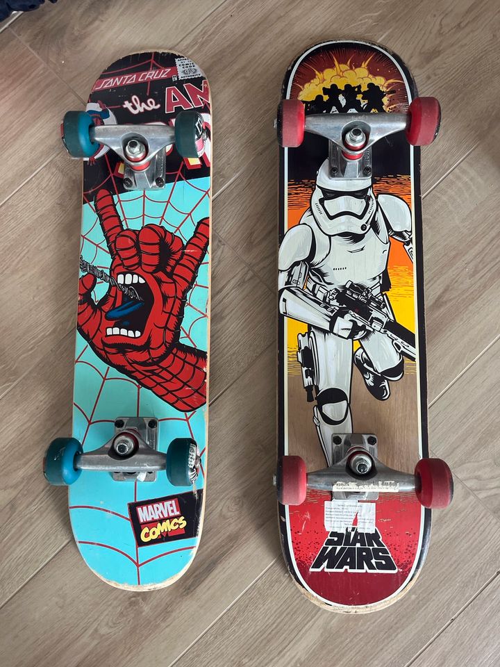 Skateboard Santa Cruz Kinder Spiderman Marvel Star Wars in Zirndorf