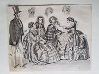 Neueste Modebilder Haute Couture Lithographien von 1852 Baden-Württemberg - Leonberg Vorschau