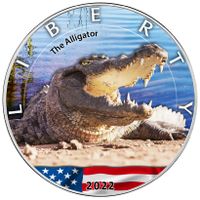 Silbermünze Silver Eagle Alligator American Wildlife 1 OZ 2022 Nordrhein-Westfalen - Selfkant Vorschau