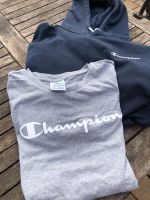Champion Hoodi und T Shirt, blau / grau, S und M Bochum - Bochum-Ost Vorschau