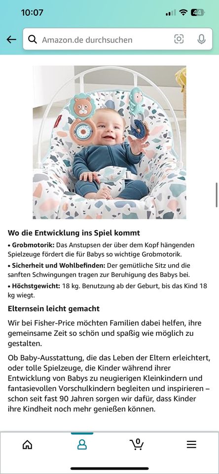 Fisher Price Babywippe 3 in 1 in Rostock