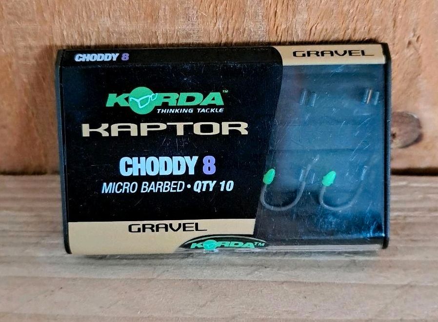 Korda Kaptor Choddy Size 8 Micro Barbed Gravel Carp Hooks Angeln in Bad Bentheim