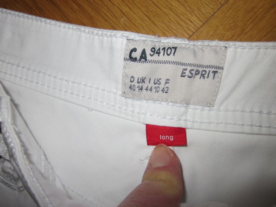 Jeans weiß von Esprit in Gr. 40 lang low waist in Bruchmühlbach-Miesau