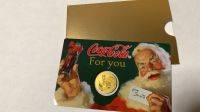 Münzbarren SANTA Coincard Coca Cola Gold 999 ( selten ) NEU Brandenburg - Lübben Vorschau