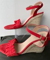 Sandalen mit Keilabsatz Leder Heine Sachsen-Anhalt - Halle Vorschau