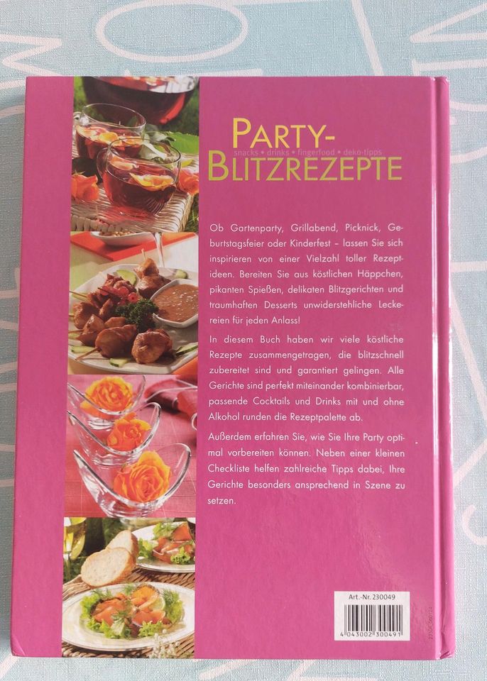 Diverse Kochbücher Party/Blitzrezepte/Nudeln in Mühlacker