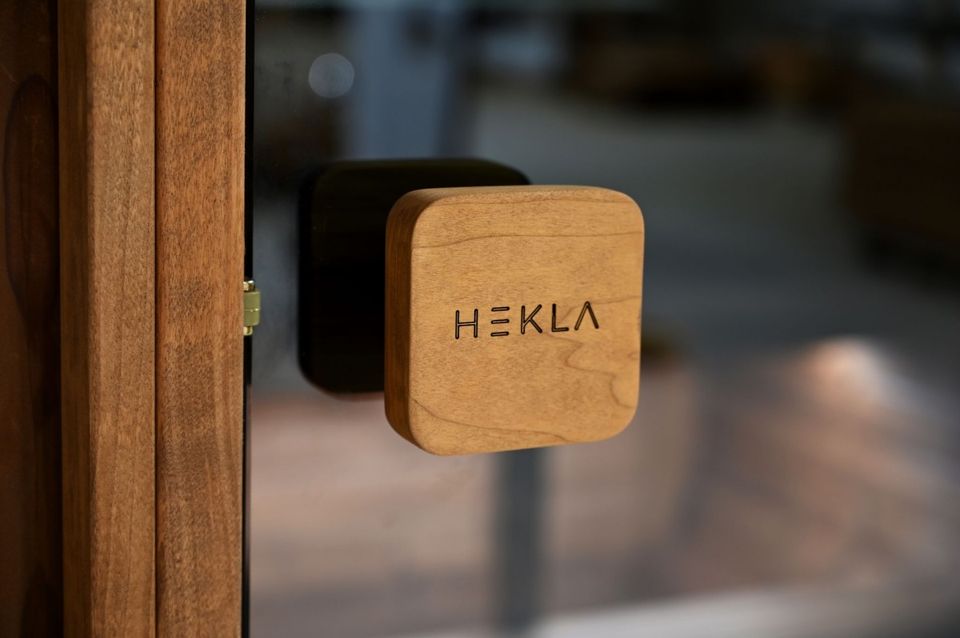 Hekla Outdoor Sauna Cube L + 9kW Ofen 250 x 235 x 225 cm 6 Per. in Sonsbeck