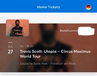 Travis scott Ticket - Utopia - Frankfurt Bayern - Bruckberg bei Landshut Vorschau