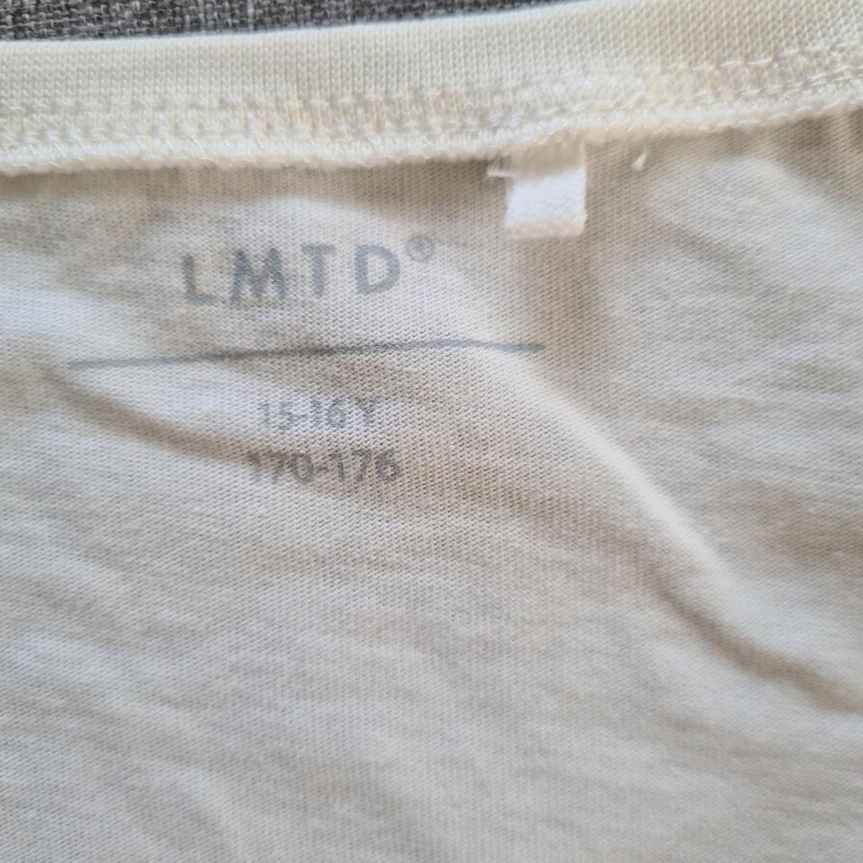 ⭐️LMTD Long-T-Shirt 170/176 weiß mit Druck Forever or Never NEU⭐️ in Starsiedel
