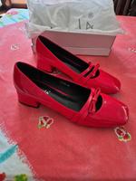 Damen low-heel Pumps in Rotlack Gr.40 Hessen - Nidda Vorschau