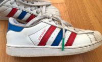 Sneaker Superstar von adidas weiß mit blau rot in Größe 34 Rheinland-Pfalz - Landau in der Pfalz Vorschau