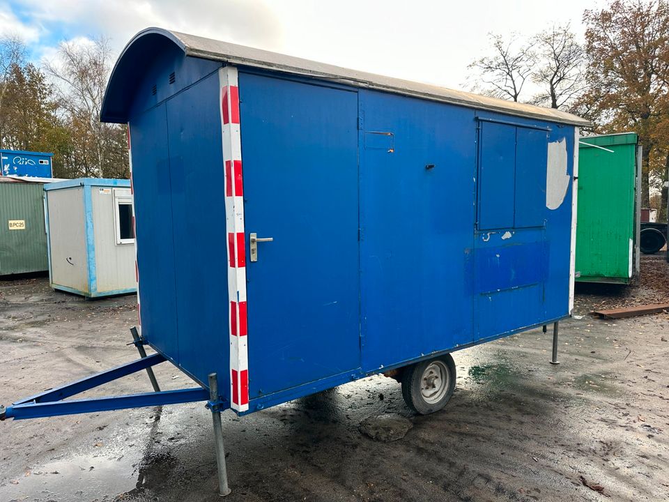 Blaues BauwagenGartenhaus aus Metall 1 in Niedersachsen Leer