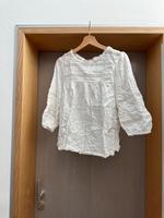 PROMOD Schöne weiße Bluse mit Lochstickerei Gr. 38, Baumwolle Bayern - Ingolstadt Vorschau