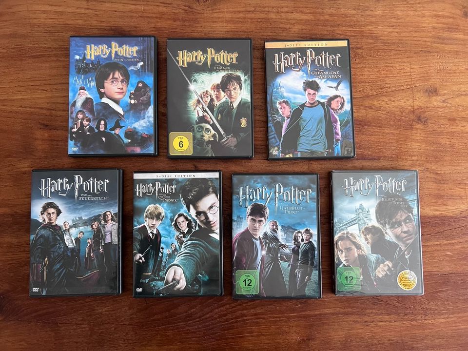 Harry Potter Film DVD 1 2 3 4 5 6 7 in Heidelberg