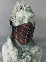 Barbour-Stoff Tartan Mundschutz Atem-Schutz-Maske selbstgenäht Baden-Württemberg - Filderstadt Vorschau