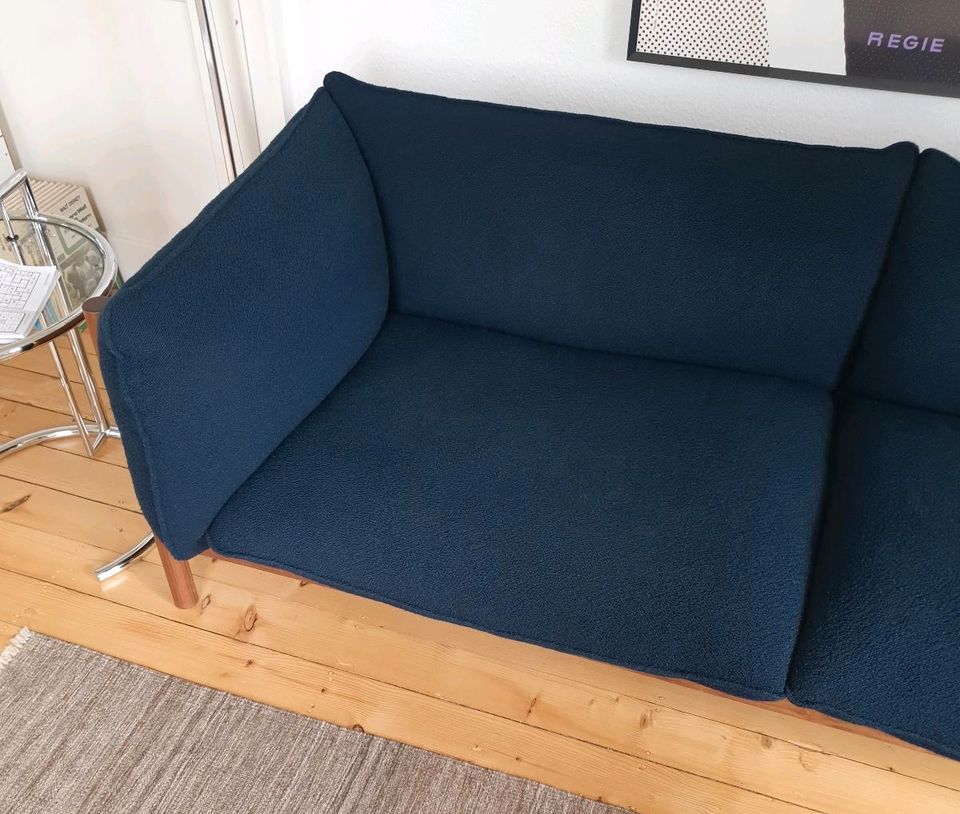 HAY Sofa Arbour 3-Sitzer Walnuss/Boucléstoff NP5.800€/Sep.2023 in Wiesbaden