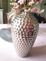 Boho Vase Silber glänzend Bubble Optik H: 26cm Thüringen - Bad Klosterlausnitz Vorschau